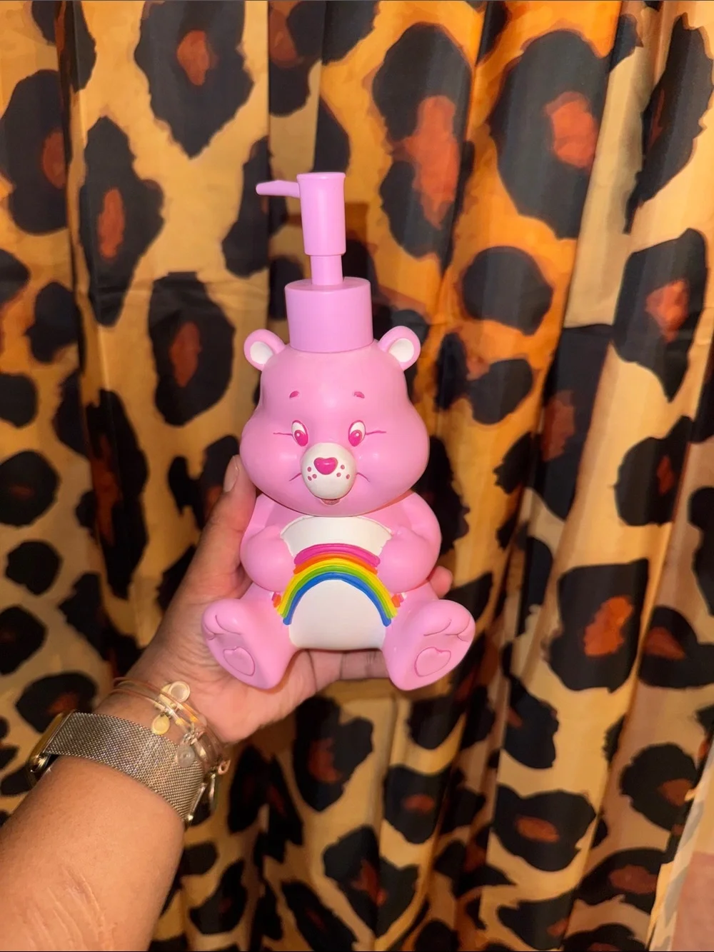 Pink Care Bear Rainbow Hand Soap Dispenser - Women Bath & Body